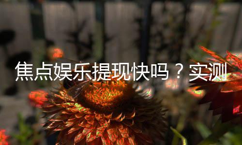 焦点娱乐提现快吗?实测到账速度与提现技巧分享
