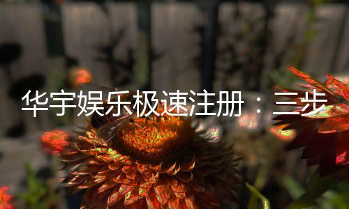 华宇娱乐极速注册:三步完成极速开户的娱乐新体验