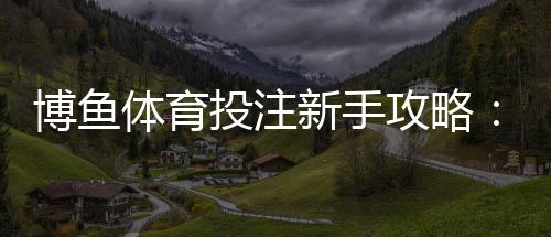 博鱼体育投注新手攻略:注册、充值、玩法规则与实用投注技巧