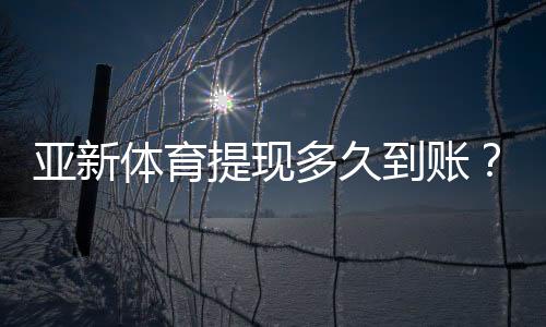 亚新体育提现多久到账?到账时间、常见延迟原因与加速技巧详解