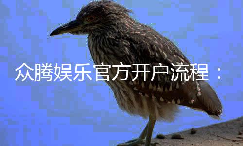 众腾娱乐官方开户流程:详细步骤与注意事项解析