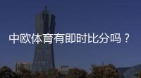 中欧体育有即时比分吗？实时比分功能、查看方法与常见问题详解