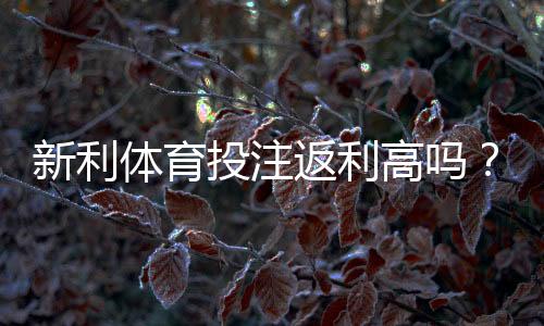 新利体育投注返利高吗?真实评测:返利比例、领取流程与省钱技巧全面解析