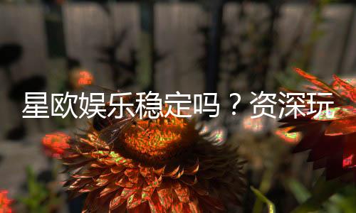 星欧娱乐稳定吗?资深玩家实测解析平台可靠性