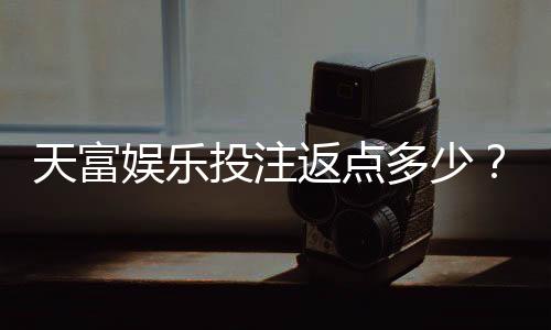 天富娱乐投注返点多少?揭秘高返点平台隐藏福利与实战技巧